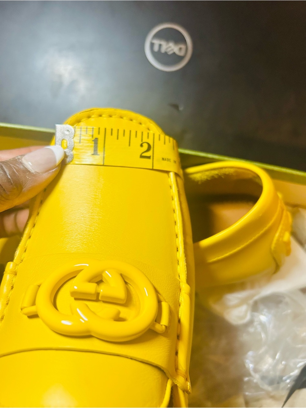 Gucci New Luxury Yellow Loafers. Excellent for Summer - Picture 8 of 11